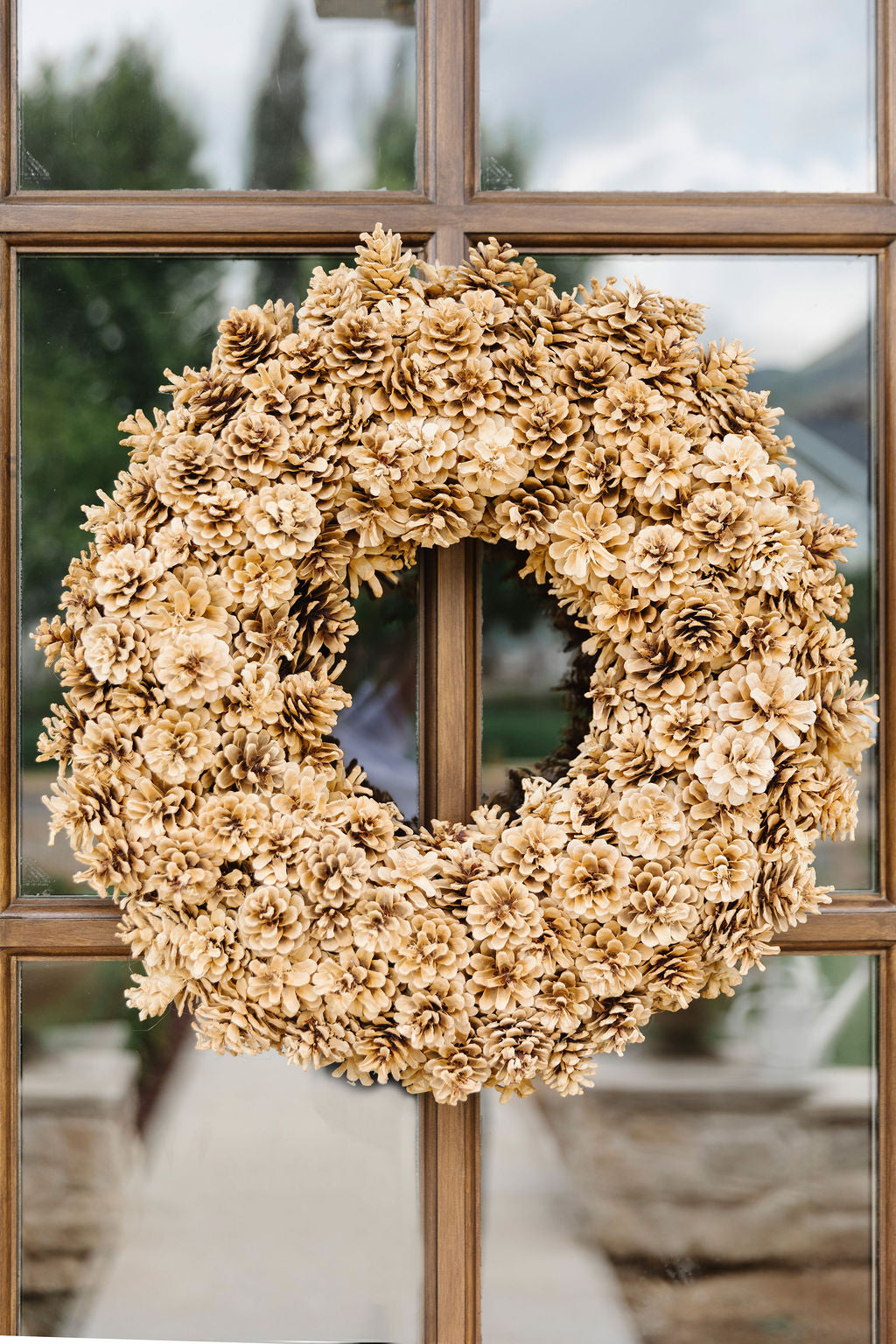Haven Natural Pine Cone Wreath