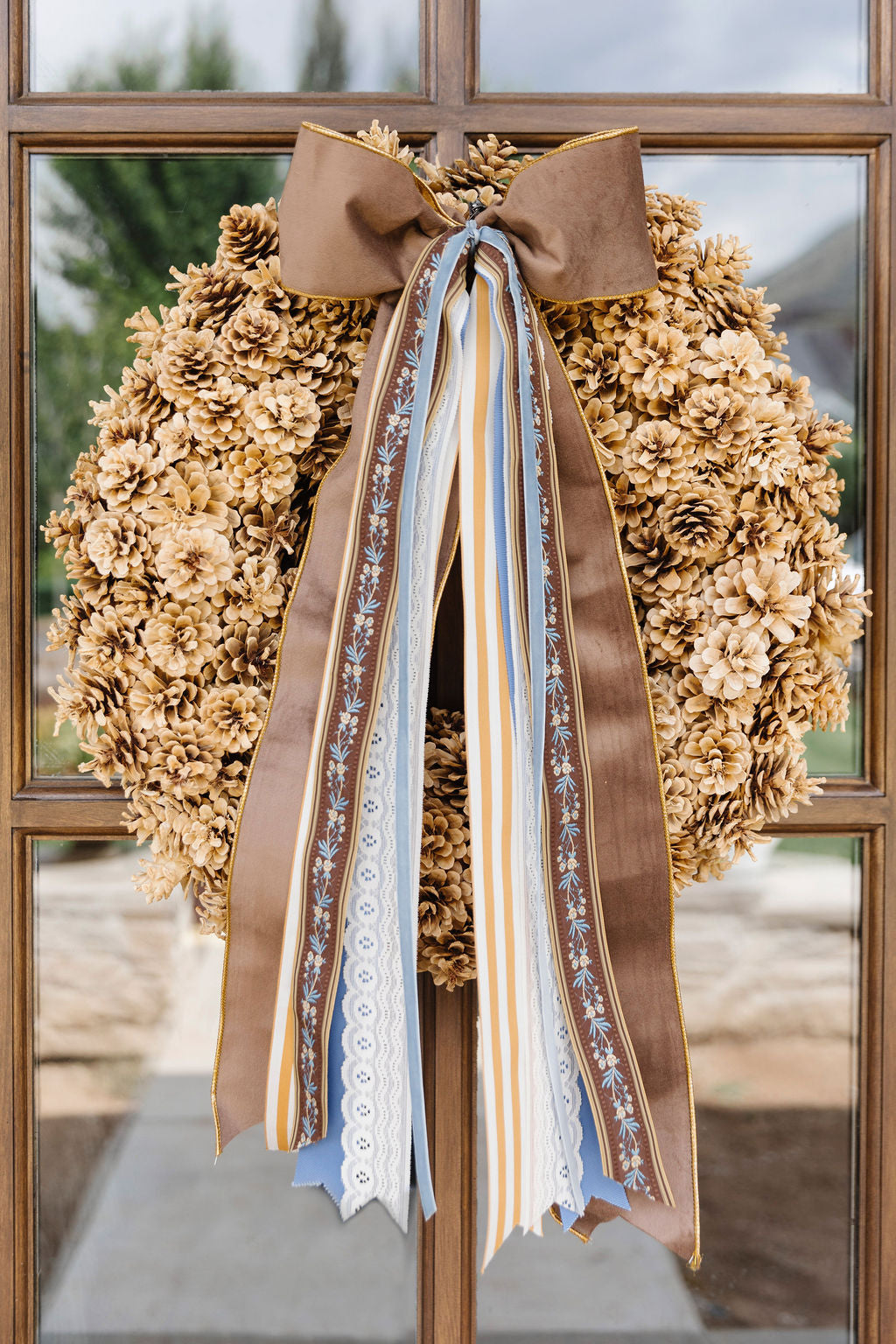 Haven Natural Pine Cone Wreath