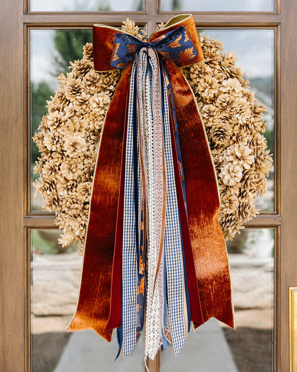 Haven Natural Pine Cone Wreath