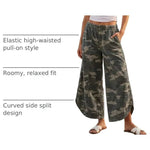 Lightweight Camouflage Denim Boyfriend Jeans