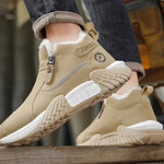 Warm Leather Casual Sneakers