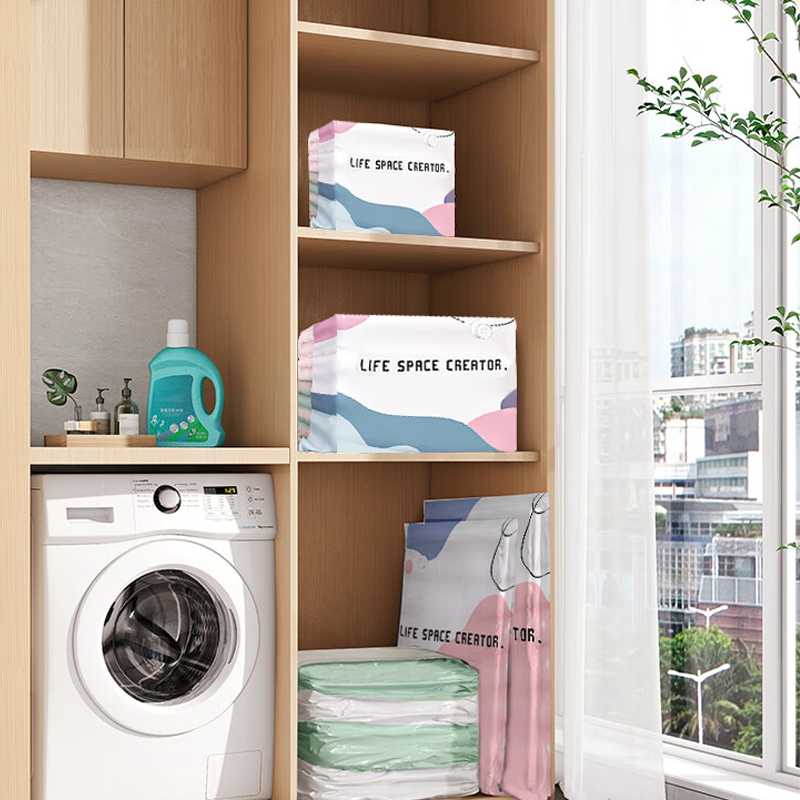 🛏️ LIMITIERTER 50% RABATT! Pumpenfreie Vakuum-Kompressionsbeutel – Spart bis zu 80% Stauraum für Bettwäsche, Kleidung & Reise
